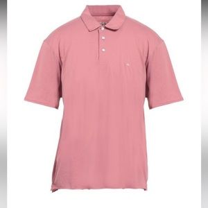 Rag and bone men’s pink pique polo shirt size large NWT